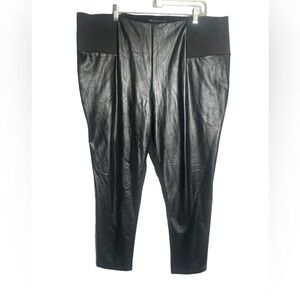 Eloquii size 22‎ faux leather black pants in Excellent Condition